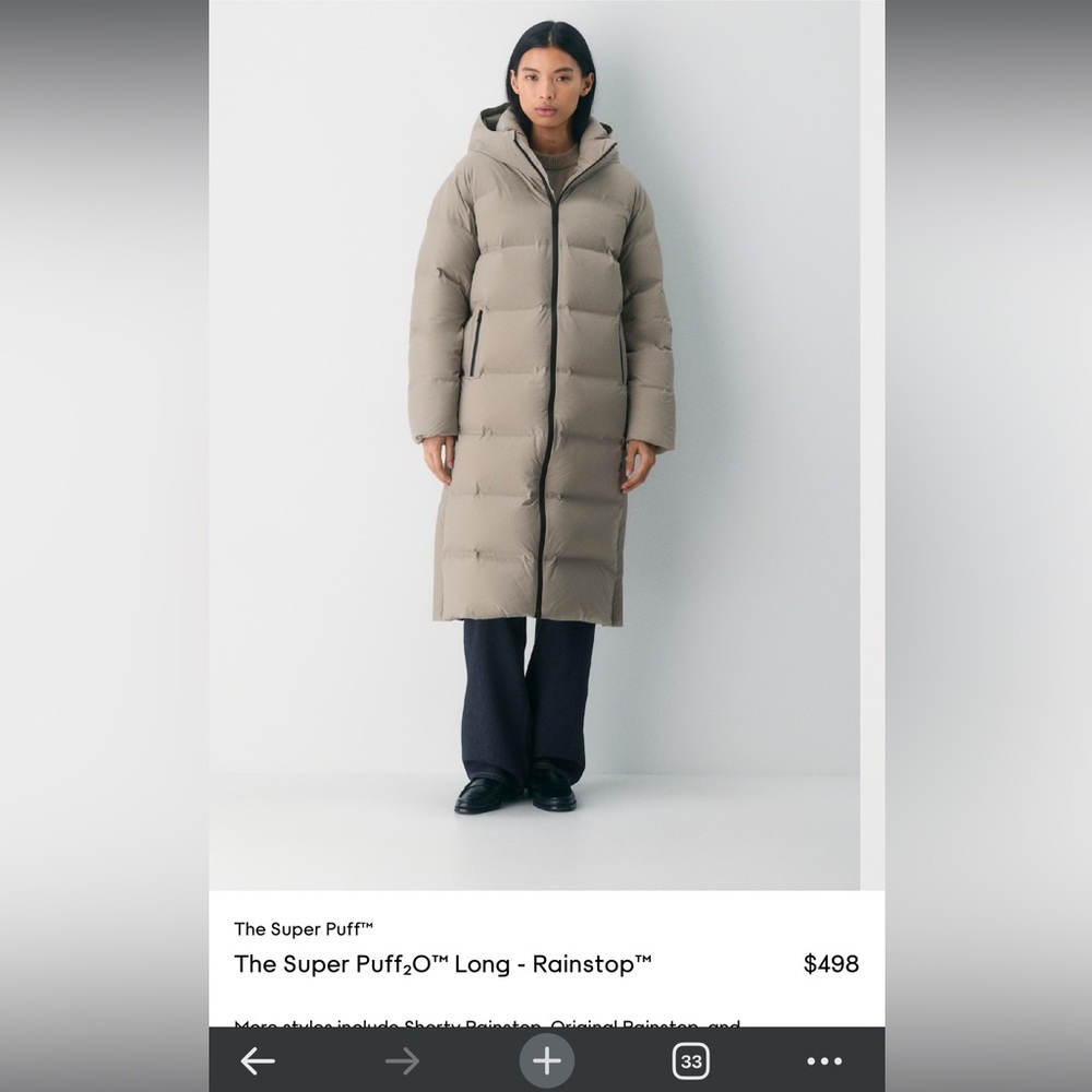 SOLD Aritzia SuperPuff 20 Rainstop NEW